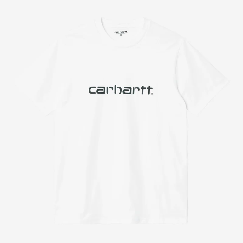 Carhartt WIP Herren Script T-Shirt | Weiß / Schwarz