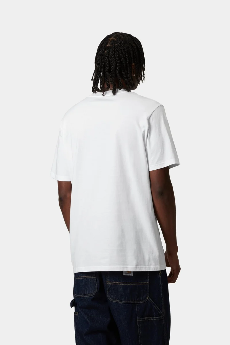 Carhartt WIP Herren Script T-Shirt | Weiß / Schwarz