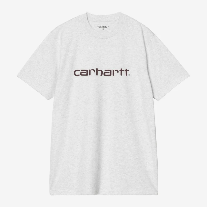 Carhartt WIP Herren T-Shirt mit Schriftzug | Ash Heather