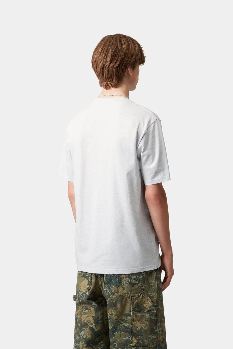 Carhartt WIP Herren T-Shirt mit Schriftzug | Ash Heather