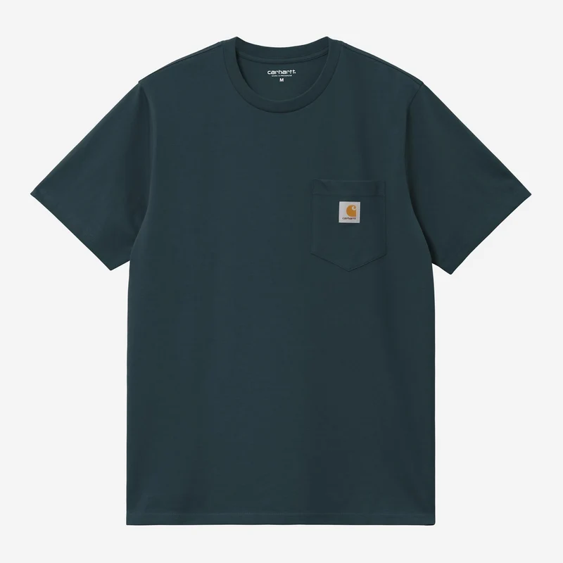Carhartt WIP Herren T-Shirt mit Tasche | Deep Lagoon