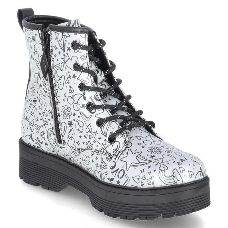 Boots GRAVLEN HI DOODLE DOWN Silber