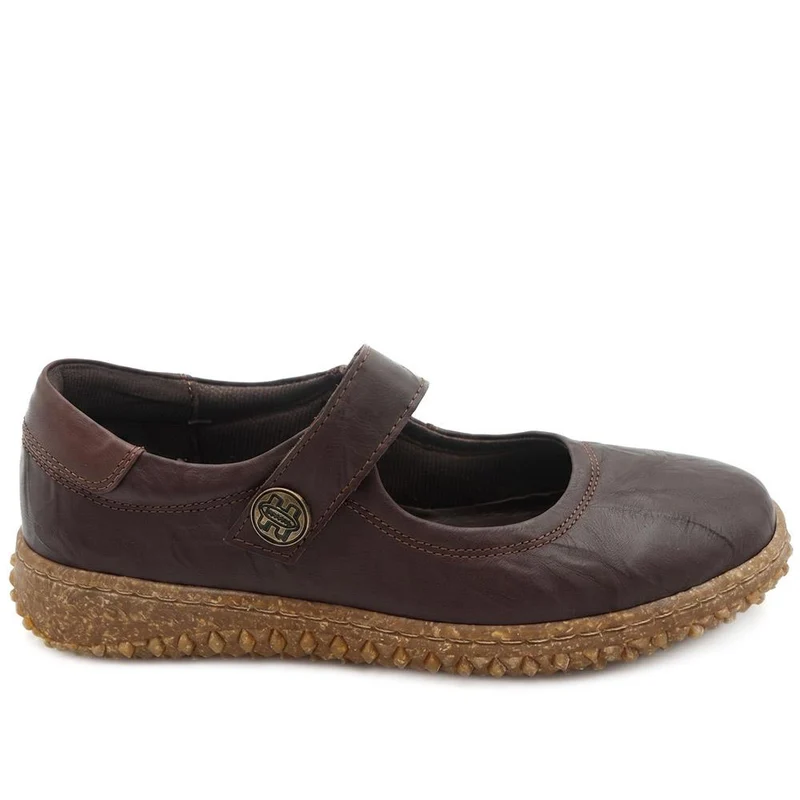 Loretta Leather Mary Janes - HAK42010 / 328 514 - Chocolate