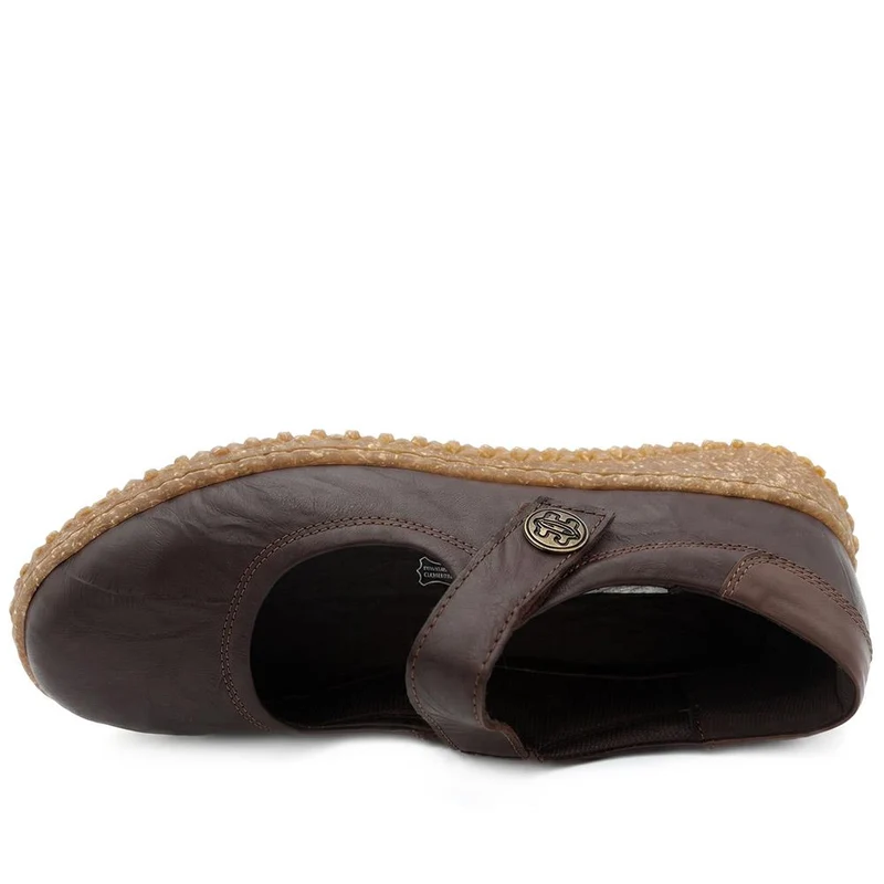 Loretta Leather Mary Janes - HAK42010 / 328 514 - Chocolate