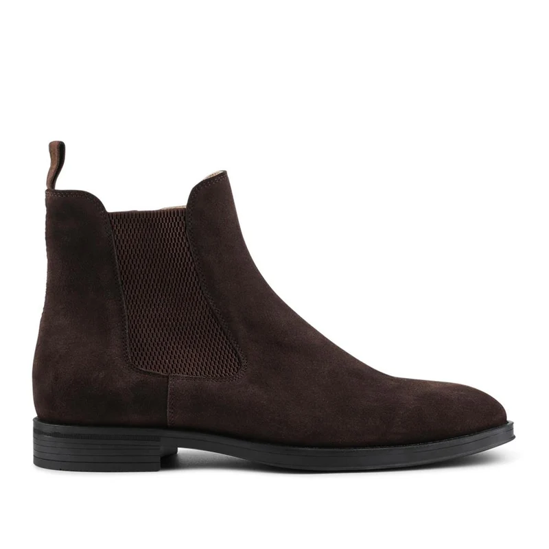 Gibson Leather Chelsea Boots - GIBSON / 325 895 - Dark Brown Suede