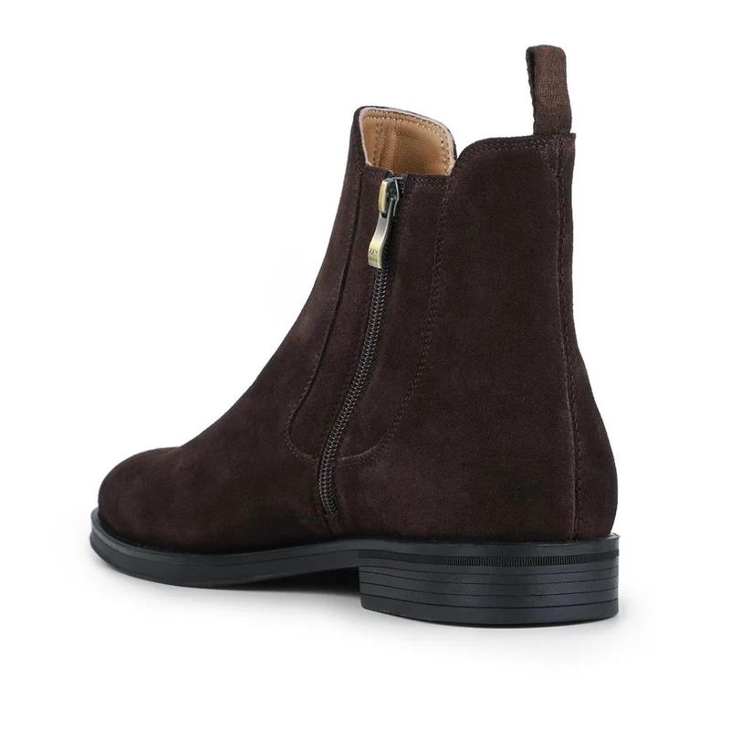 Gibson Leather Chelsea Boots - GIBSON / 325 895 - Dark Brown Suede