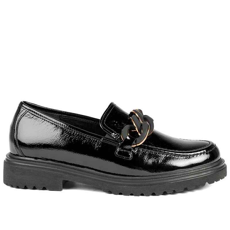 Gabor Leather Moccasins - GAB42549 / 329 081 - Black Patent