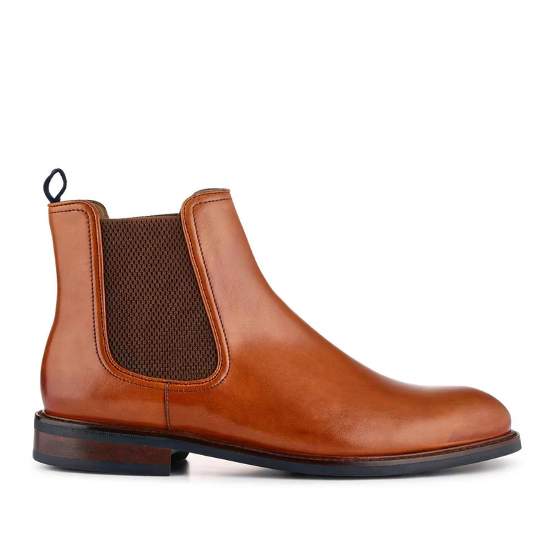 Eastbourne Leather Chelsea Boots - EASTBOURNE / 322 611 - Tan