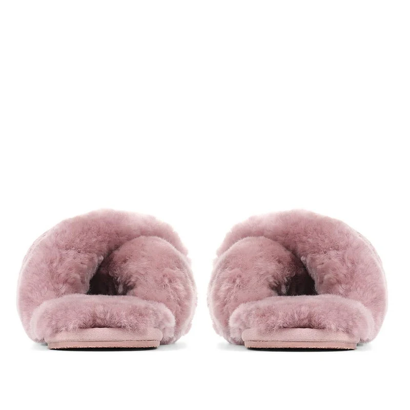 Dory Sheepskin Slippers - DORY / 322 761 - Dusky Pink