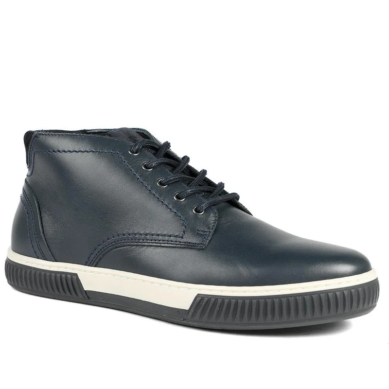 Dorset Leather Chukka Boots - DORSET / 325 901 - Navy Leather