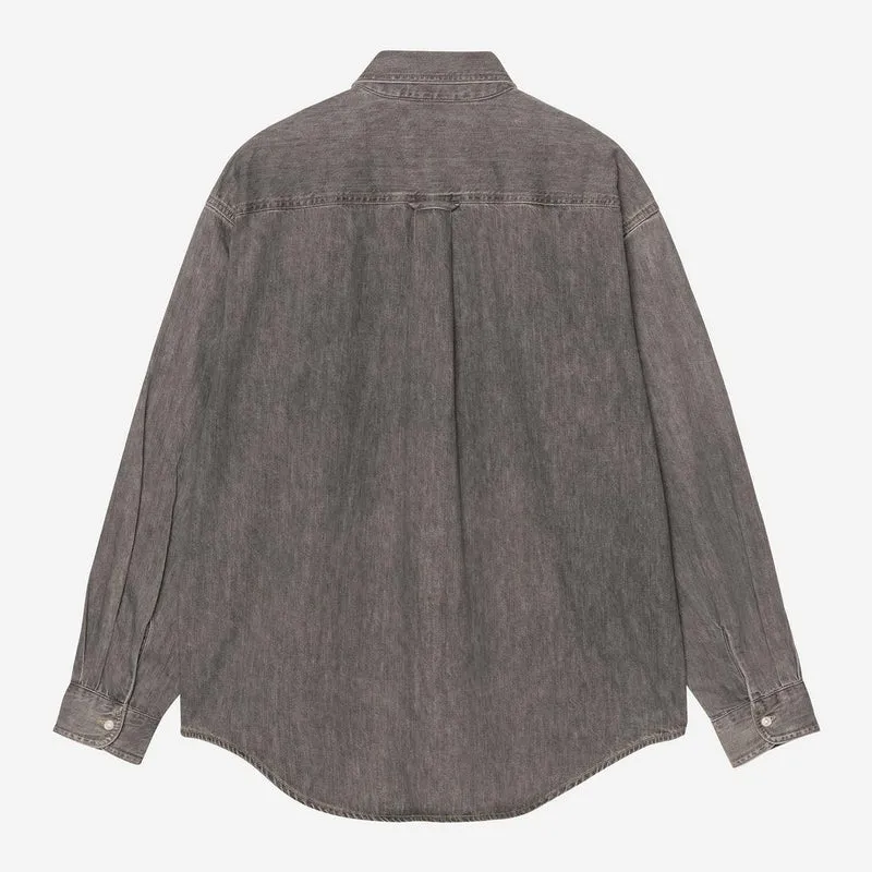 Carhartt WIP Herren Lucas Hemd | Schwarz Gebleicht