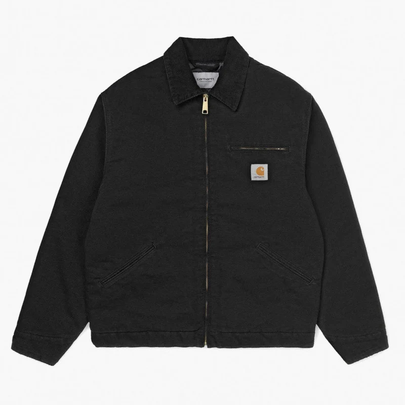 Carhartt WIP Herren OG Detroit Jacke | Black Stone Canvas