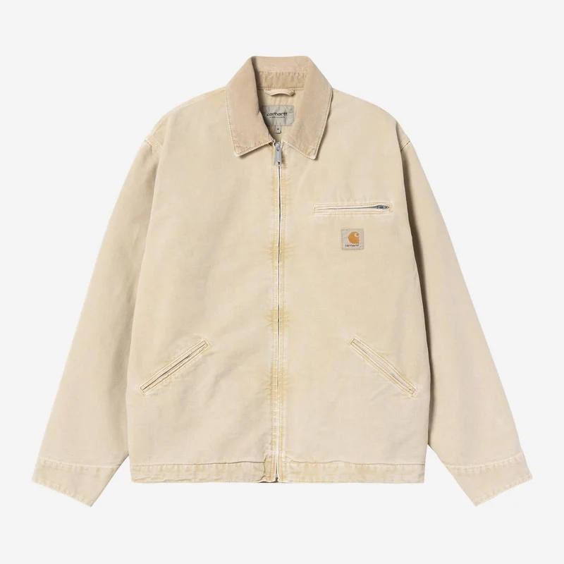 Carhartt WIP Detroit Jacke für Herren | Dusty Hamilton Brown Chalk Wash