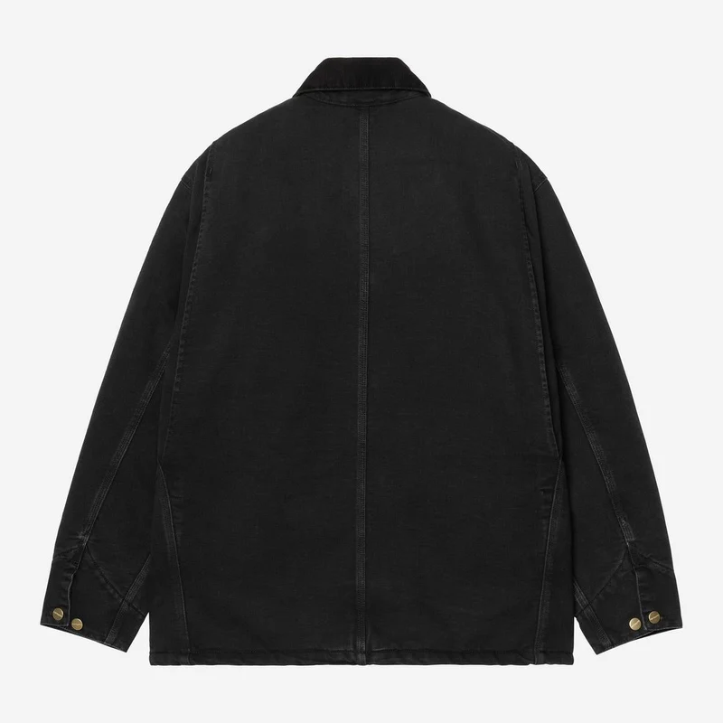 Carhartt WIP Herren OG Chore Manteljacke | Leinwand aus schwarzem Stein