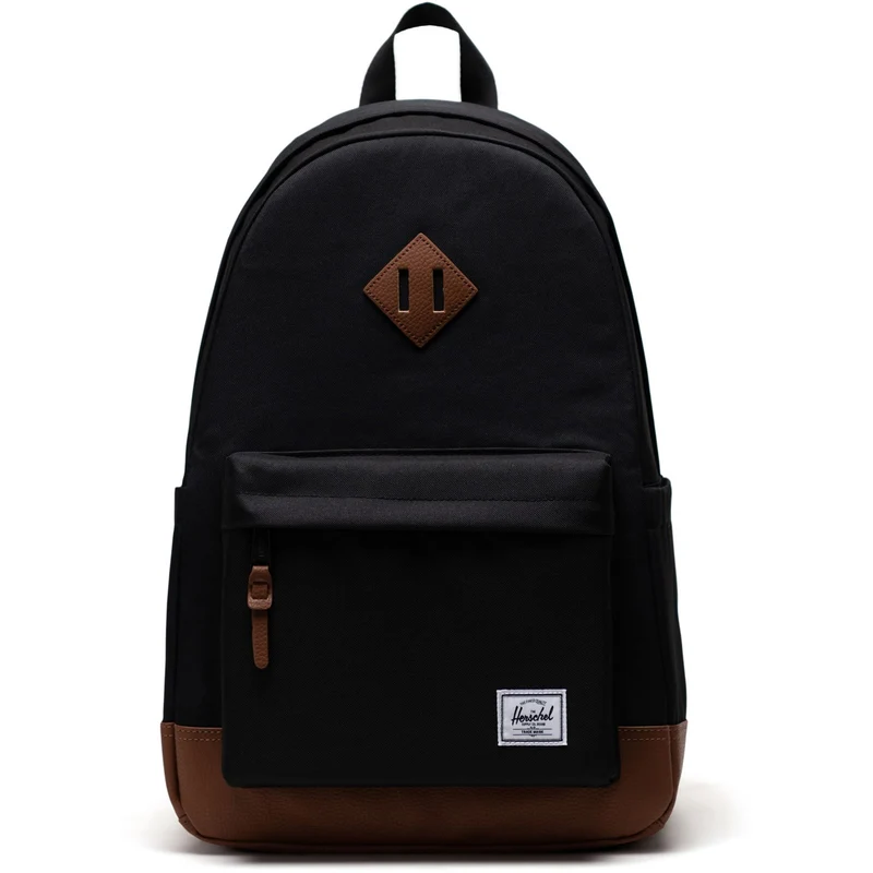 Herschel Heritage Rucksack | Schwarz / Hellbraun