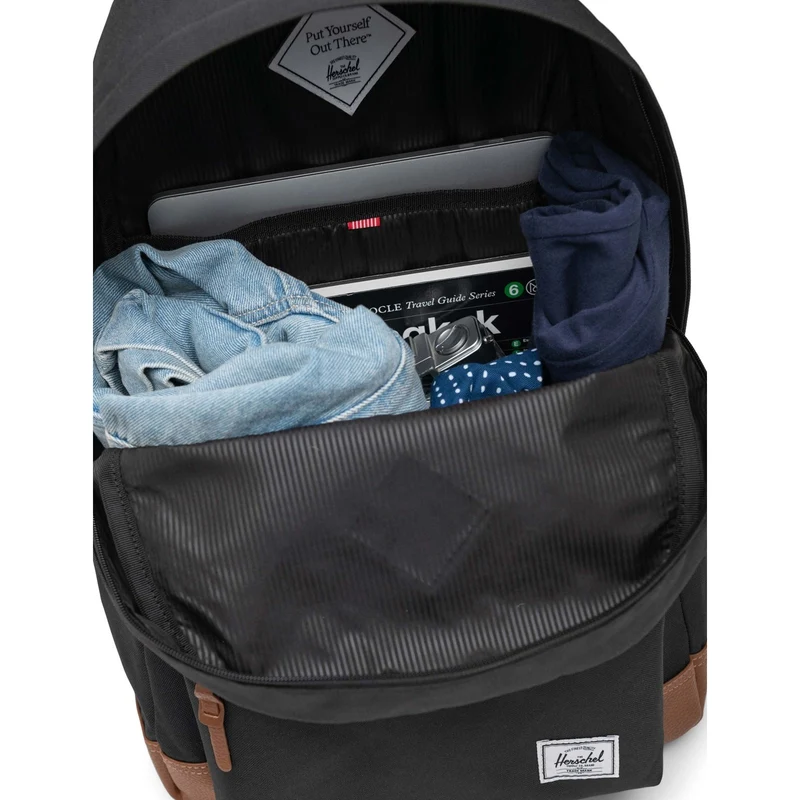 Herschel Heritage Rucksack | Schwarz / Hellbraun