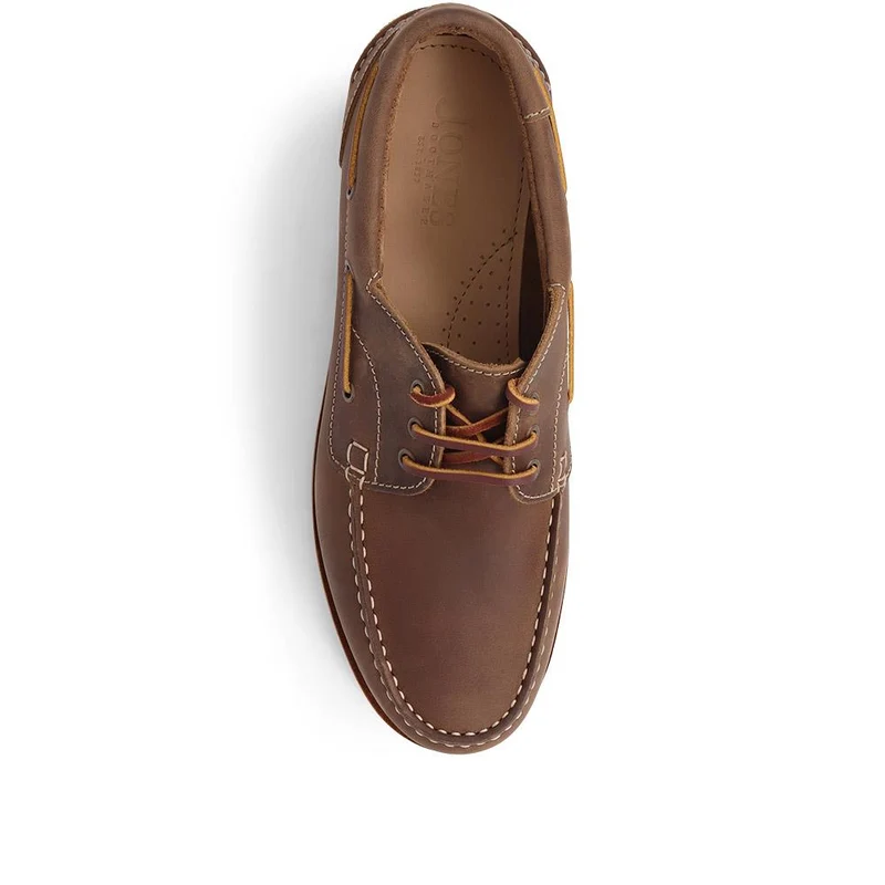 Pickering2 Leather Boat Shoes - PICKERING2 / 325 137 - Tobacco