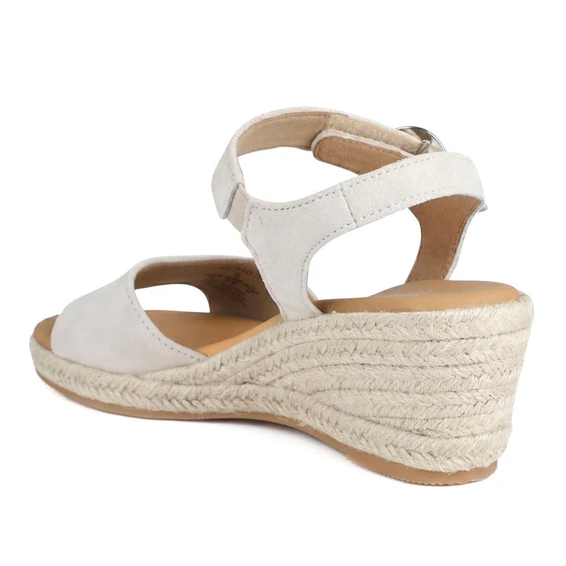 Gabor Wedge Heel Buckle Fasten Espadrilles - GABC43511 / 330 409 - Beige