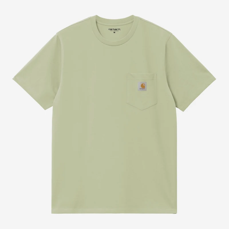 Carhartt WIP Herren T-Shirt mit Tasche | Blasses Olivgrün