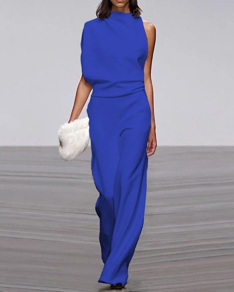 Isabel - Eleganter Jumpsuit mit Stehkragen