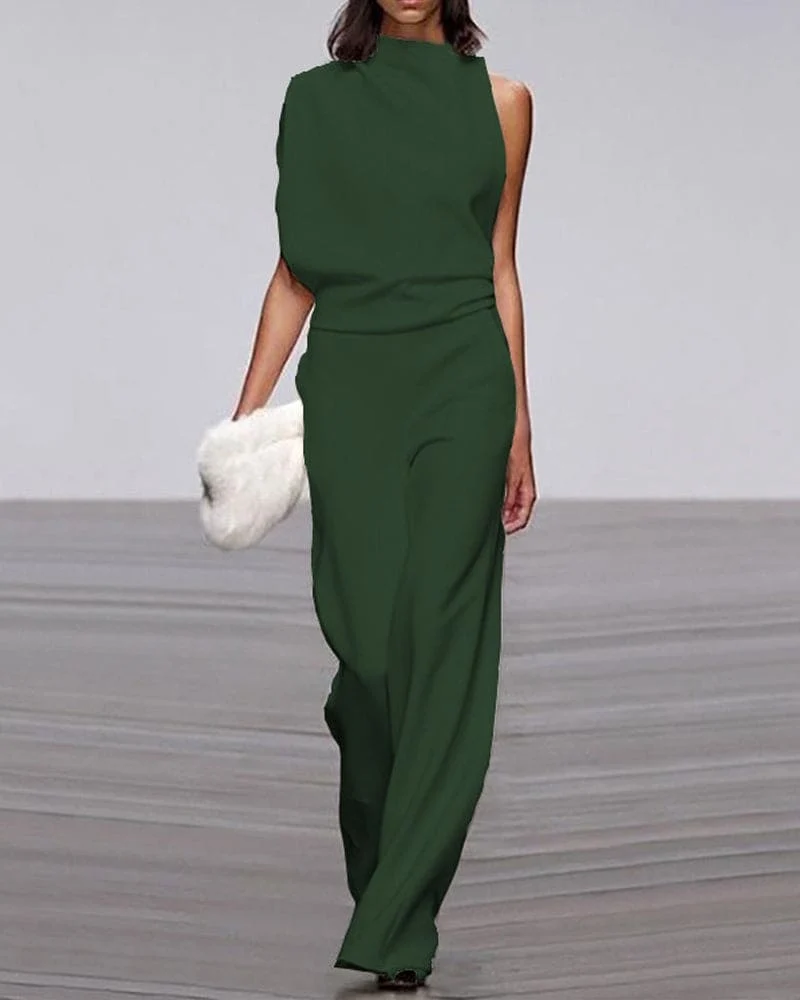 Isabel - Eleganter Jumpsuit mit Stehkragen