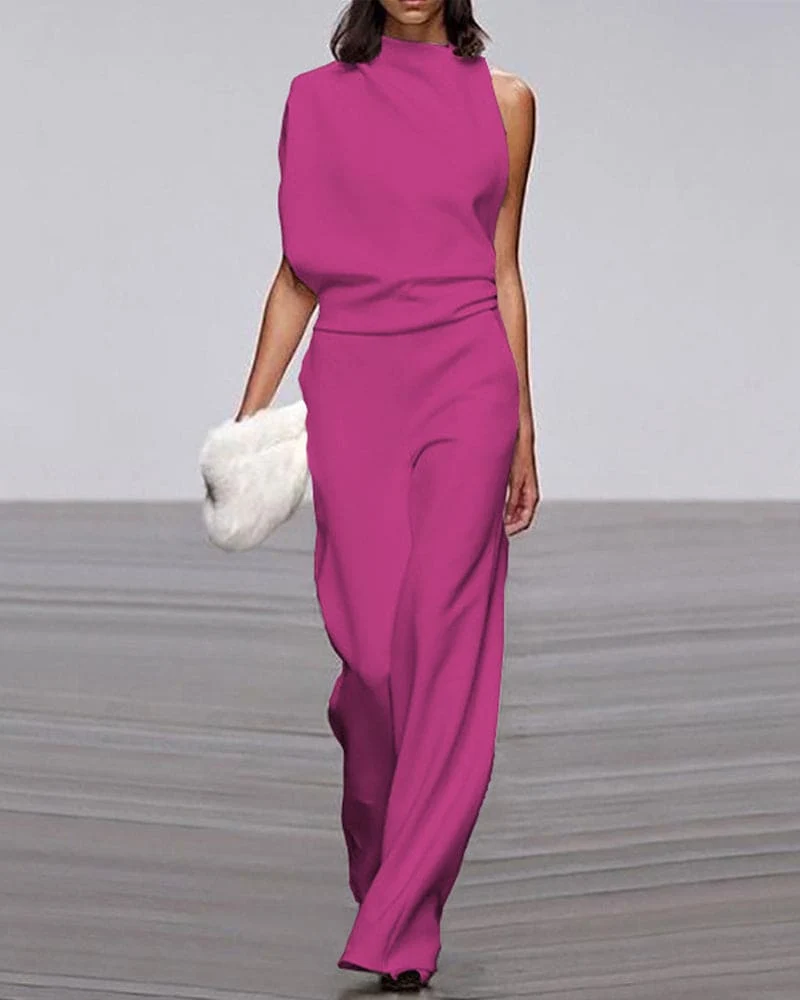 Isabel - Eleganter Jumpsuit mit Stehkragen