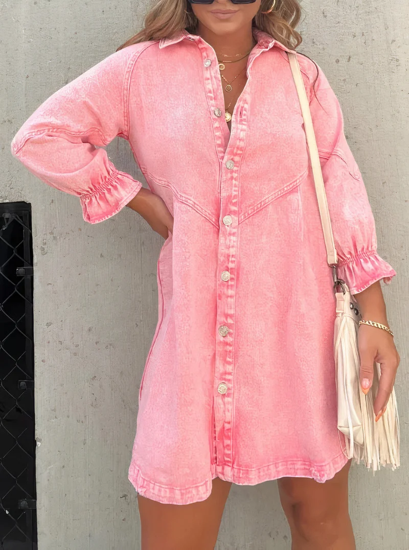 Radia | Frauen Denim Kleid