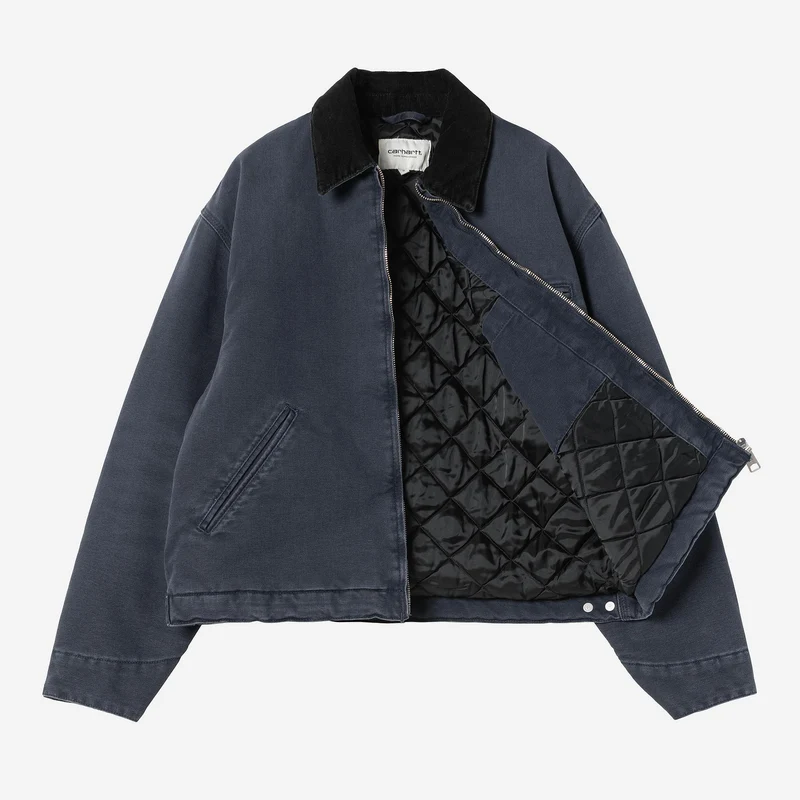 Carhartt WIP Frauen OG Detroit Jacke | Dunkelblau / Schwarz