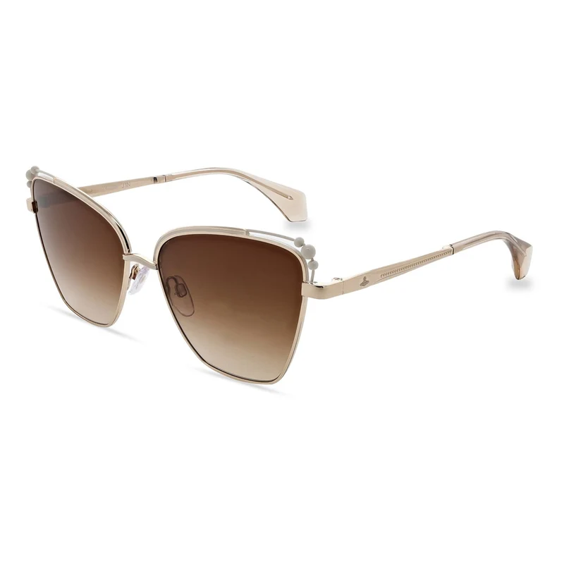 Vivienne Westwood Ada Sonnenbrille | Glänzendes Hellgold