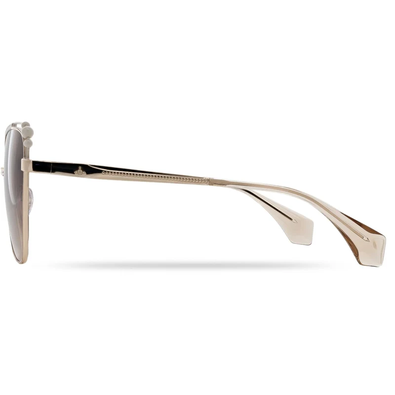 Vivienne Westwood Ada Sonnenbrille | Glänzendes Hellgold