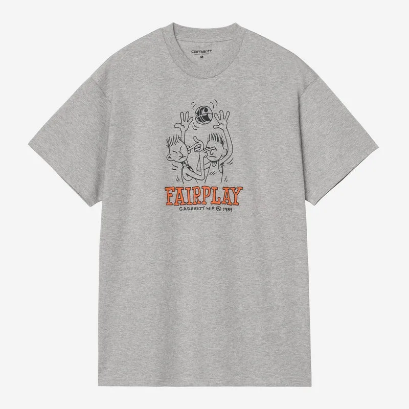Carhartt WIP Herren Fairplay T-Shirt | Grau meliert
