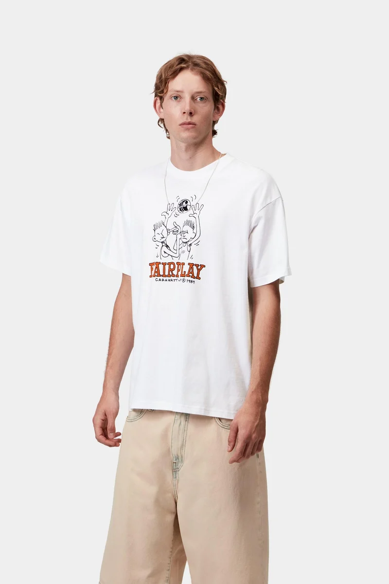 Carhartt WIP Herren Fairplay T-Shirt | Weiß