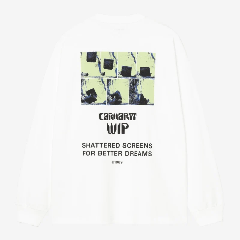 Carhartt WIP Herren Better Dreams Langarm-T-Shirt | Weiß