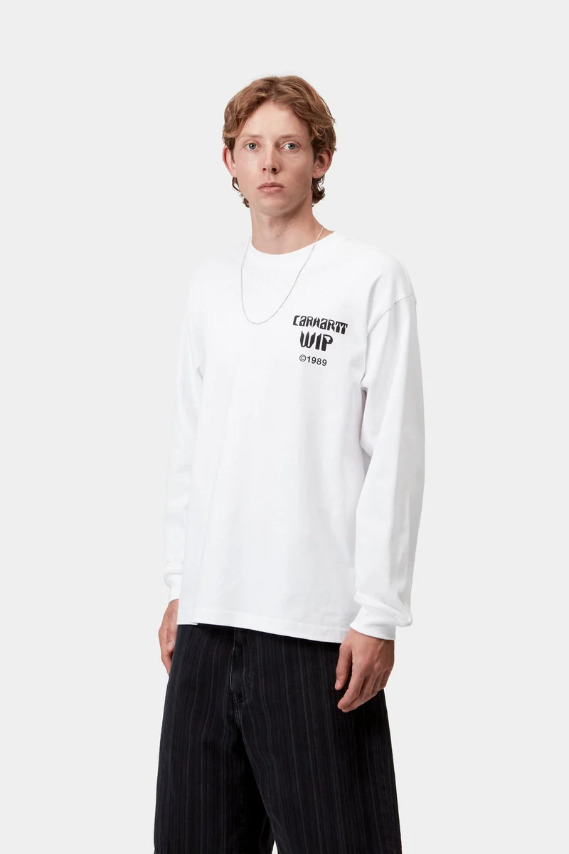 Carhartt WIP Herren Better Dreams Langarm-T-Shirt | Weiß