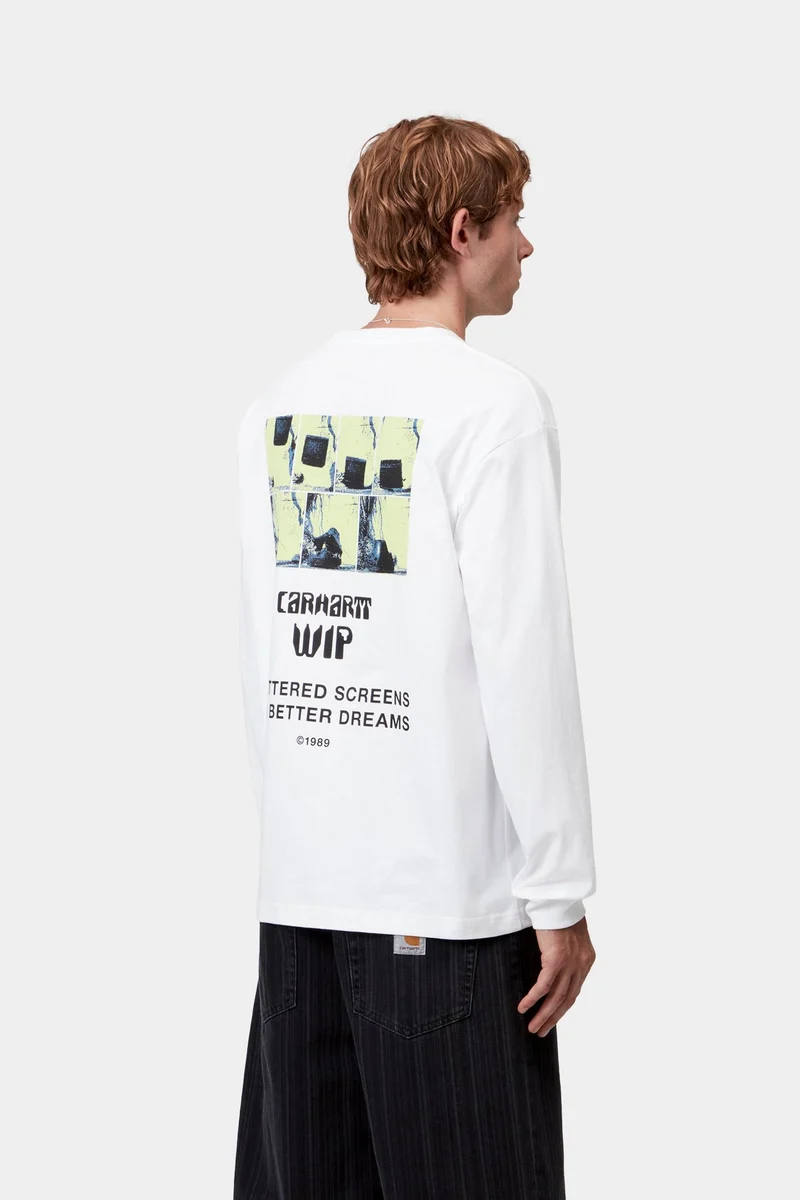 Carhartt WIP Herren Better Dreams Langarm-T-Shirt | Weiß