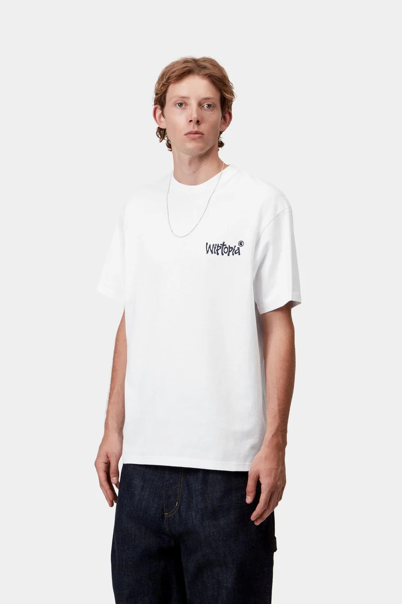 Carhartt WIP Herren Wiptopia Script T-Shirt | Weiß