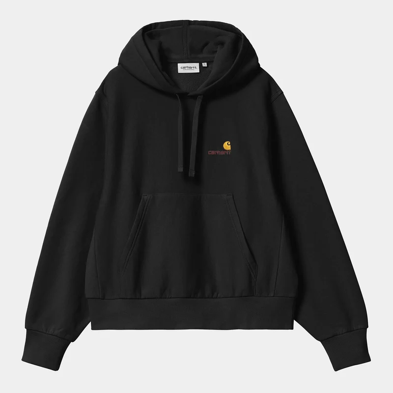 Carhartt WIP Frauen American Script Sweatshirt | Schwarz