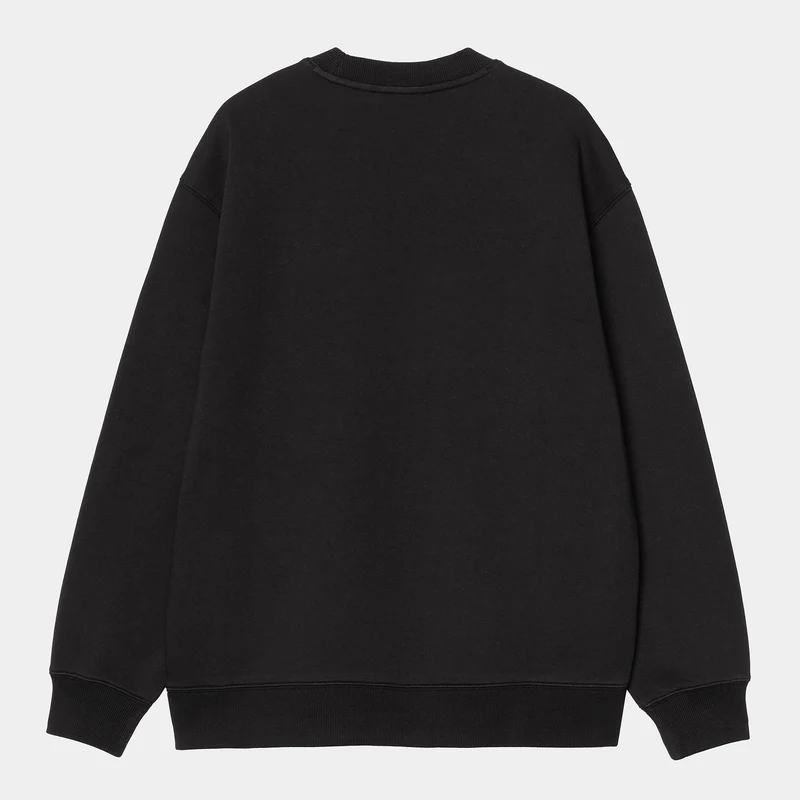 Carhartt WIP Frauen Carhartt Sweat Top | Schwarz / Scharlachrot