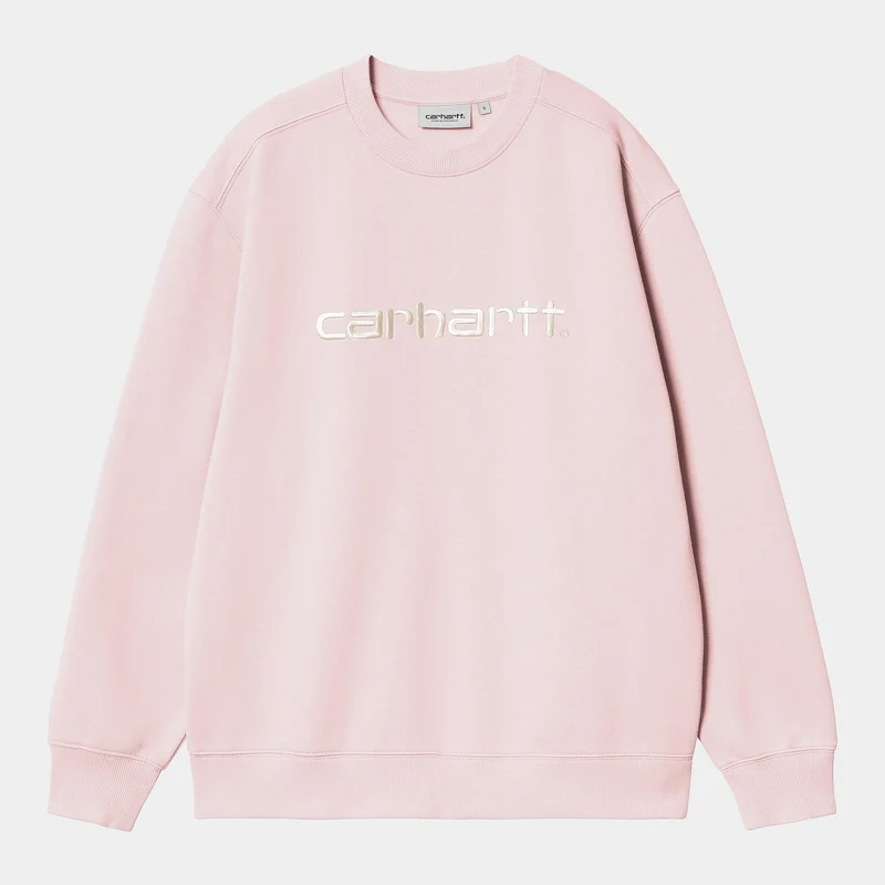 Carhartt WIP Frauen Carhartt Sweat Top | Air Pink / Wax