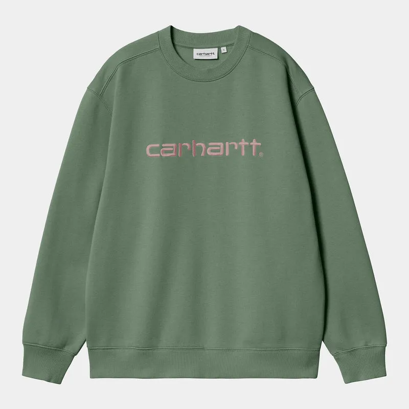 Carhartt WIP Frauen Carhartt Sweat Top | Park / Hortensia