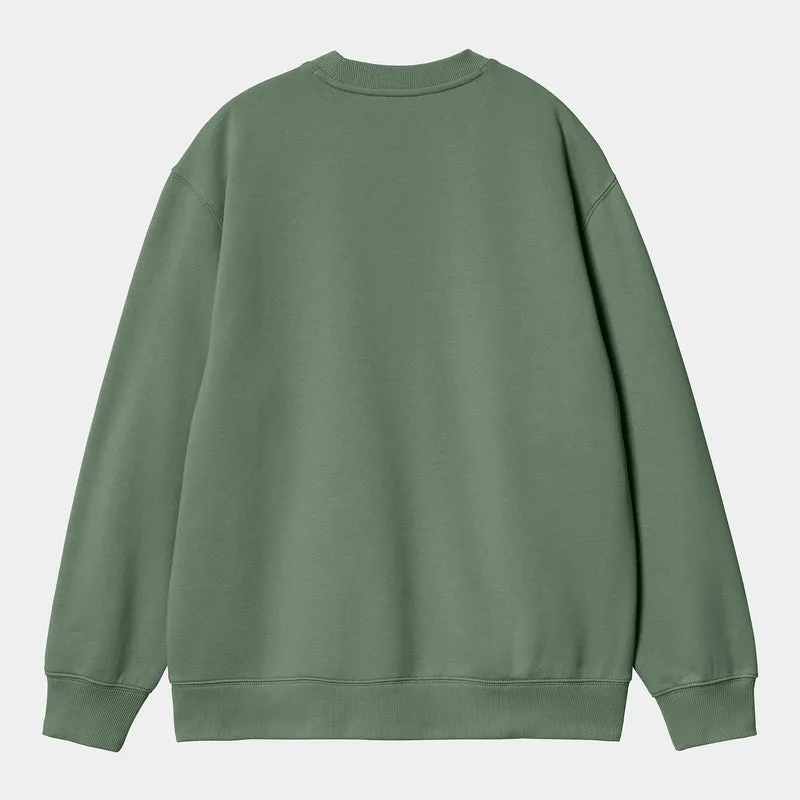 Carhartt WIP Frauen Carhartt Sweat Top | Park / Hortensia