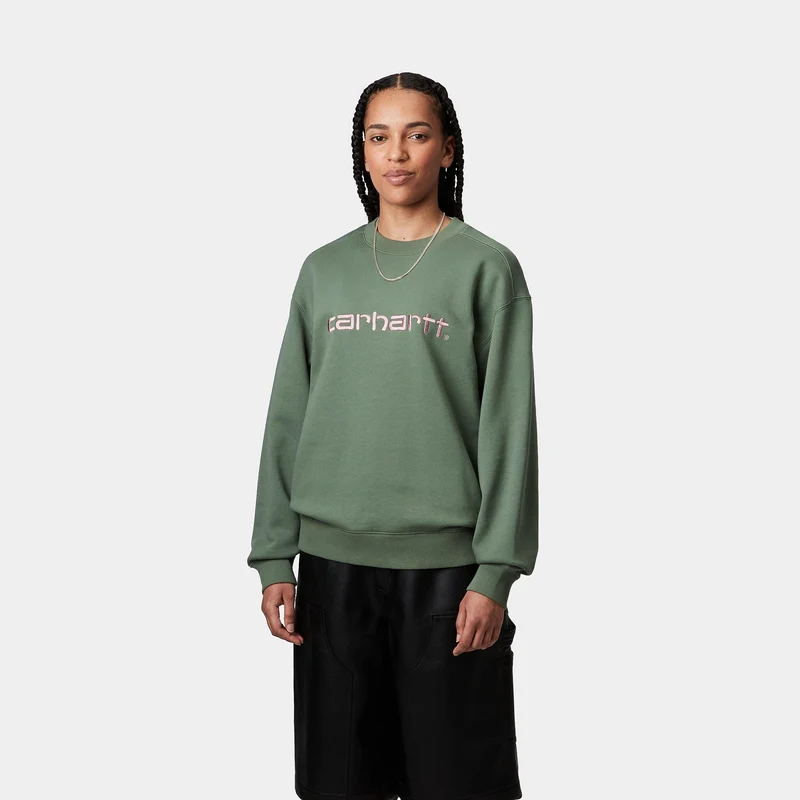 Carhartt WIP Frauen Carhartt Sweat Top | Park / Hortensia