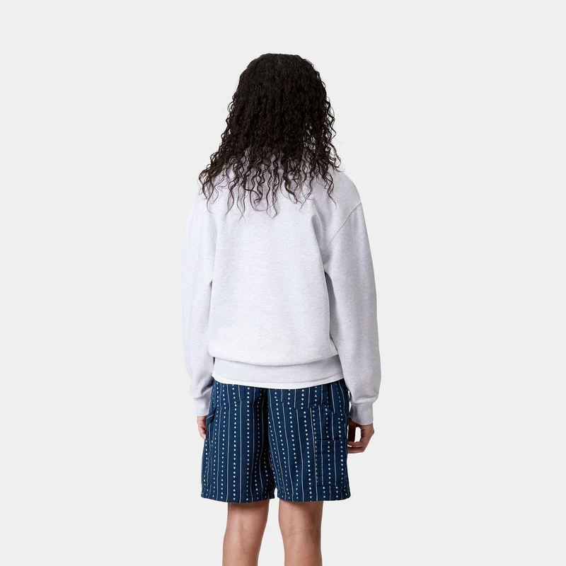 Carhartt WIP Frauen Carhartt Sweat Top | Ash Heather / Air Green