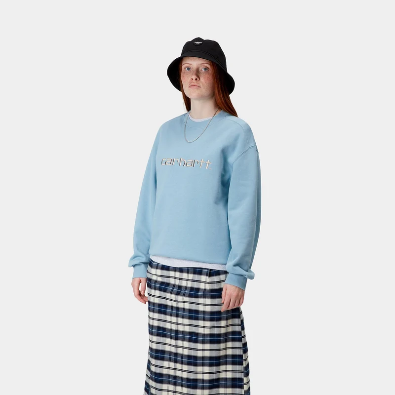 Carhartt WIP Frauen Carhartt Sweat Top | Bluebird / Fleur De Sel