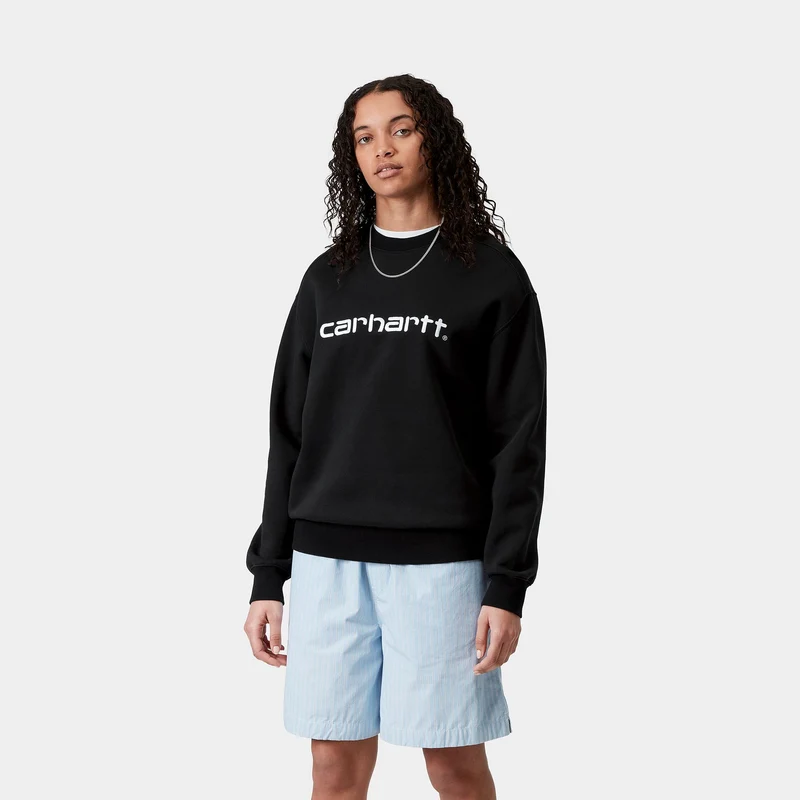 Carhartt WIP Frauen Carhartt Sweat Top | Schwarz / Weiß