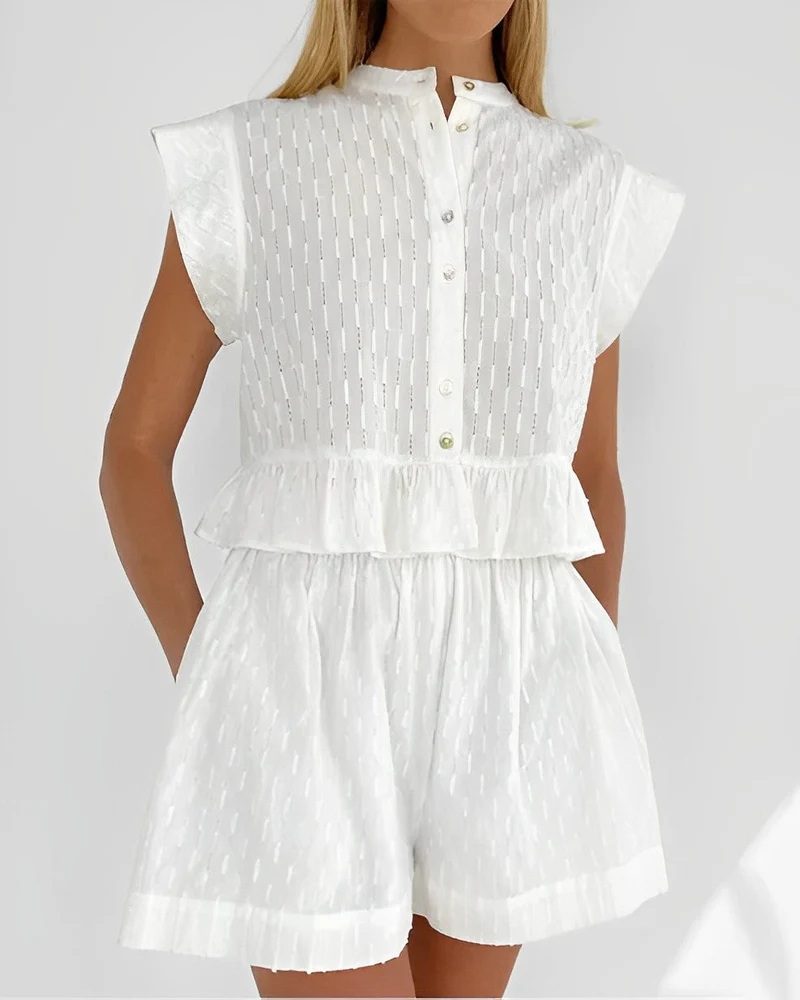Nala | Elegantes Strukturiertes Kleid Set