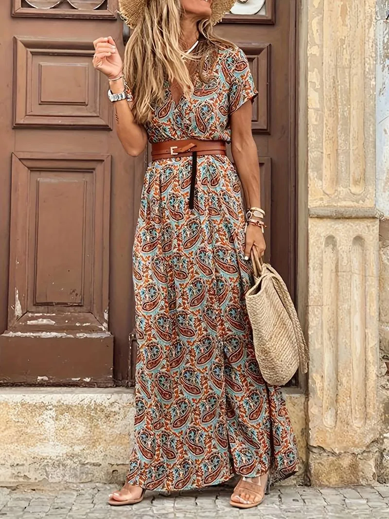 Sadera | Blumiges Maxikleid für Frauen