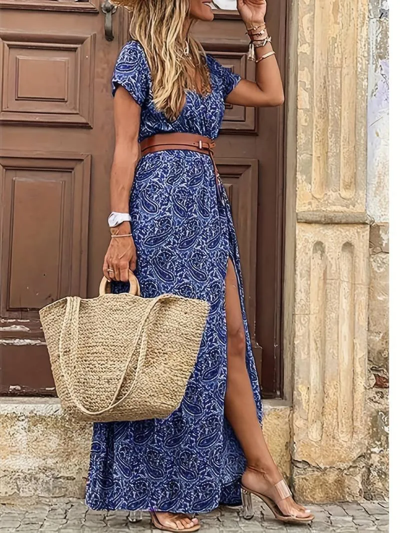 Sadera | Blumiges Maxikleid für Frauen