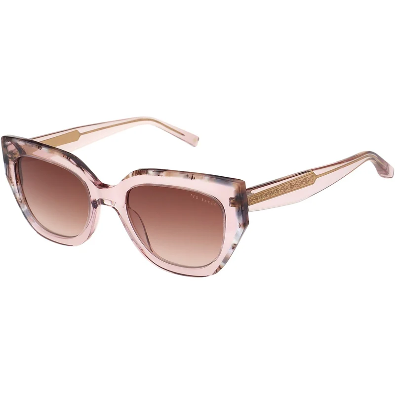 Ted Baker Korallen-Sonnenbrille | Kristallrosa Schildpatt