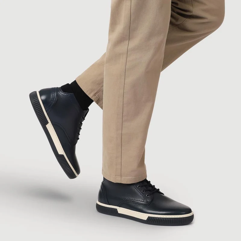 Dorset Leather Chukka Boots - DORSET / 325 901 - Navy